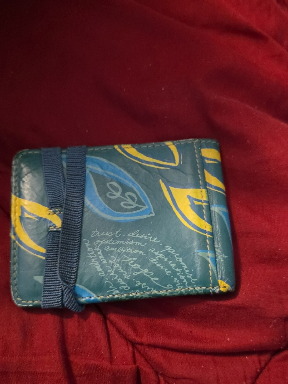 VINTAGE FOSSIL LEATHER WALLET - Picture 2 of 3